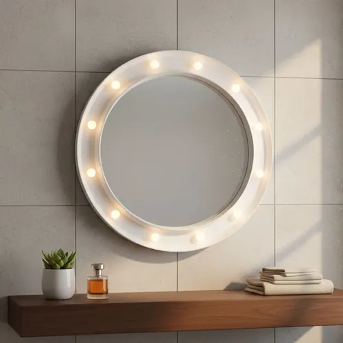 Espejo Redondo Con Luz Led 50 Cm