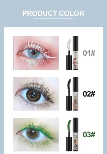 Kit 6 Mascarillas Pestañas Multicolor Impermeable Volume
