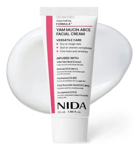 Nida Youthful-yam Mucin Crema Facial Con Retina, Pantenol