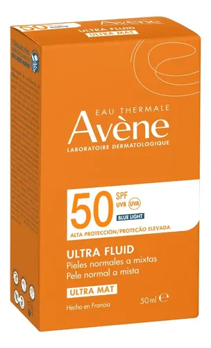 Avene Ultra Fluid Ultra Mat Spf50 Solar Facial Blue Light