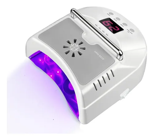 Lámpara Uv Led Inalámbrica Blanca Profesional Para Uñas