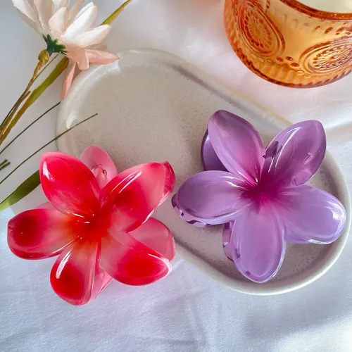 Broches Pelo Flores Hawaiianas  Gancho Flor Tendencia Xl