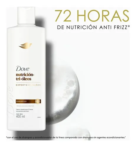Shampoo Nutrición + Fusión De Óleos 400ml Dove