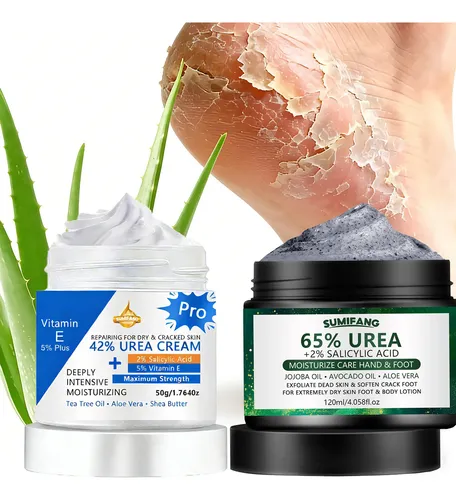 Kit De Urea 65% + 42% + Loción Para Pies Secos