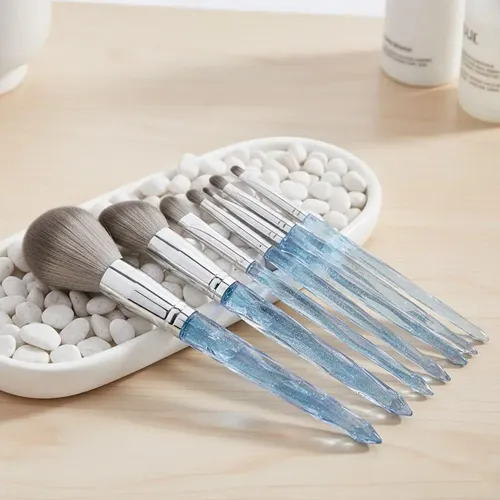 Set De Brochas De Maquillaje Soft Crystal, 9 Brochas Versáti