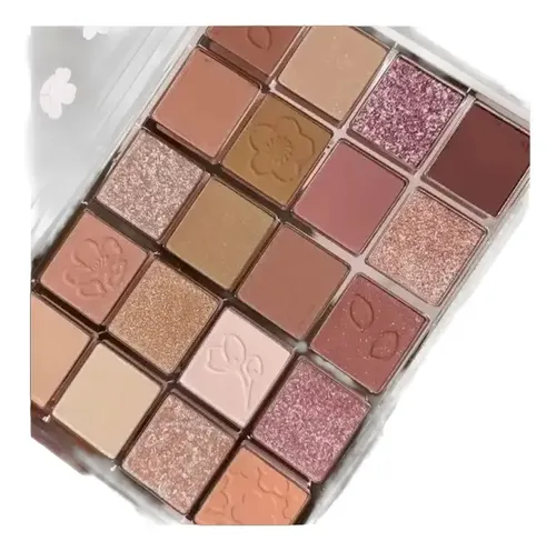 Paleta De 20 Sombras D Ojos Mate Y Brilloso Sakura By Dikalu Color 01