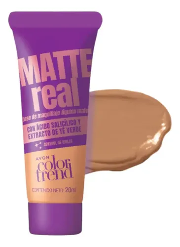 Base Liquida Color Trend Matte Real Tono Beige Medio 345n Tono 345N BEIGE MEDIO