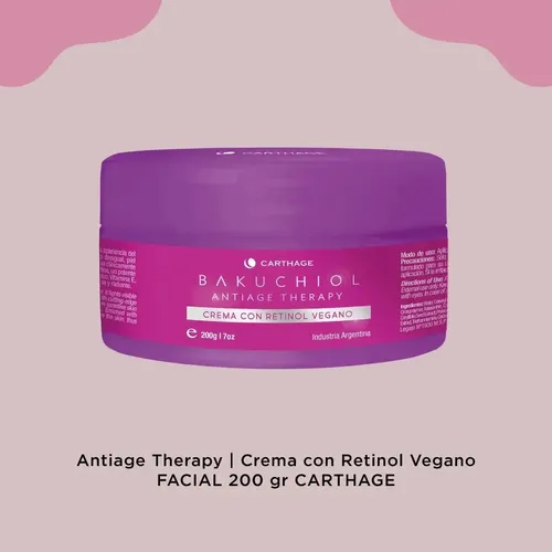 Crema Antiarrugas Carthage Bakuchiol Vegana Antiage Firmeza