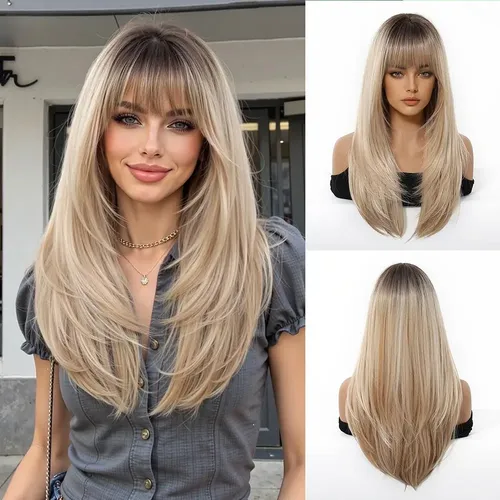 Pelucas Naturales De Cabello Largo Para Mujer