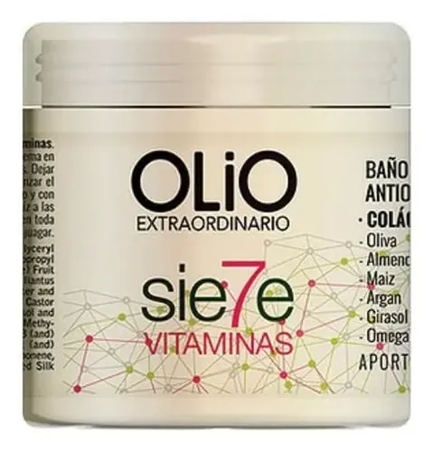 Baño De Crema Capilar Siete Vitaminas Reparador Olio X 200gr