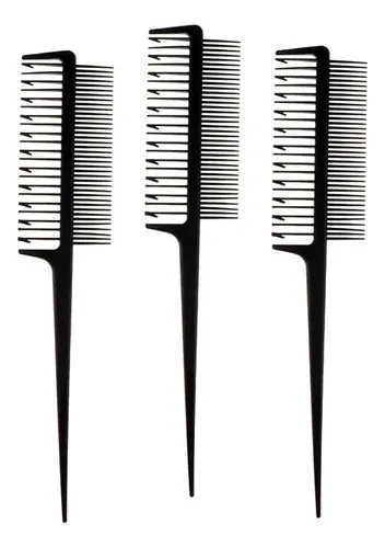 Set De 3 Peines Para Peinar, Teñir Y Mechas