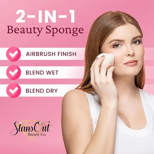 Stansout Memory Foam Makeup Sponge  No-water-needed Blen…
