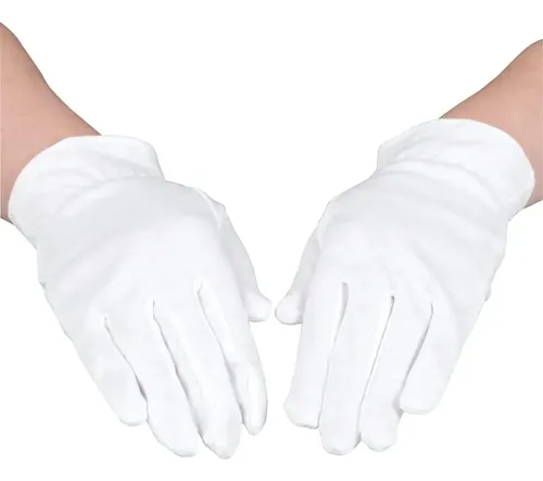 Guantes Algodón Blancos 7 Pares Hidratantes Piel Sensible
