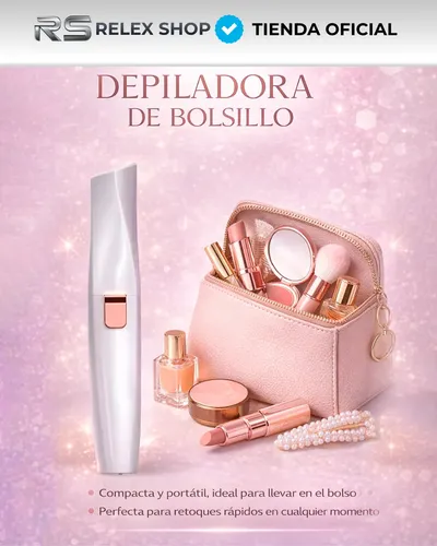 Depilador Facial Vello Corporal Luz Recargable 2 En 1 Mujer