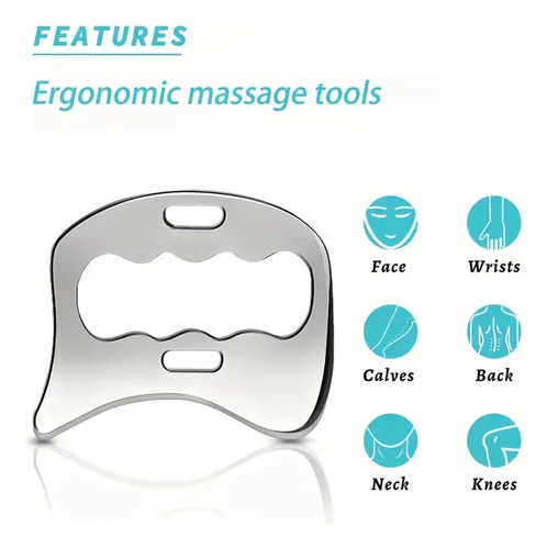 Gua De Masaje Sha In 1 Tools De Acero Inoxidable 3 Para Rasp