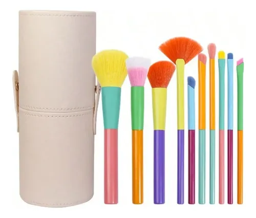 Nuevo Juego Completo De Brochas De Maquillaje Multicolores P 10pcs/set