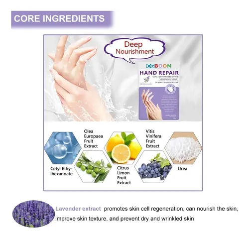 Guantes Exfoliantes Hidratantes Manos X5 Color Violeta