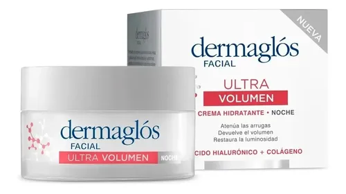 Dermaglós Crema Facial Hidratante De Noche Ultra Volumen 50g