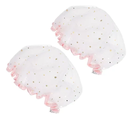 Gorros De Baño De Satén De Satén Impermeables Para Baño, 2 U