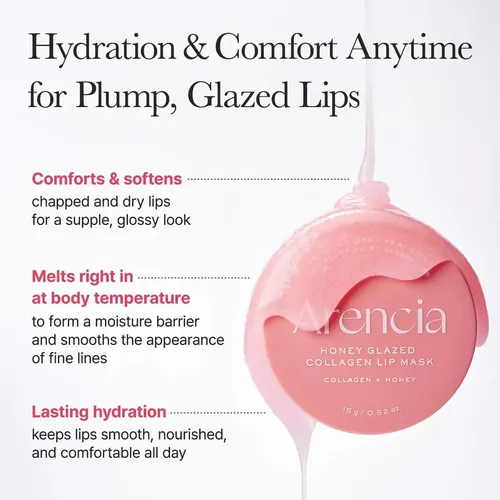 Arencia Honey Glazed Collagen Tratamiento Lip Labial Mask