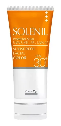 Solenil Protector Solar Facial Color Fps 30+ X50gr P/ Rostro