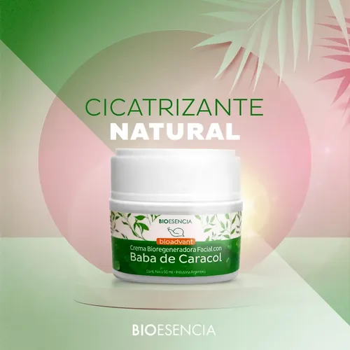 Crema Facial Antiarrugas Bioesencia con Baba de Caracol Todo Tipo de Piel