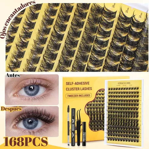 [jjm] Kit Pestañas Cmayome Mink Sintético D 168 Unidades