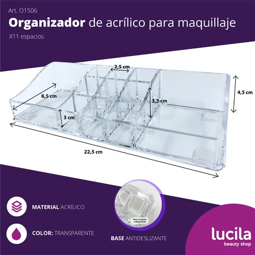 Organizadores Acrílicos Para Maquillaje Set X 5 Piezas