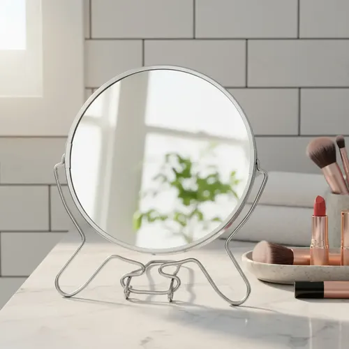 Espejo Doble Faz Con Aumento Maquillaje Depilacion