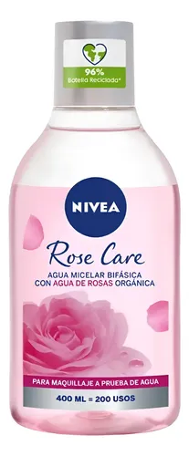 Nivea Rose Care Agua Micelar X400ml Bifasica