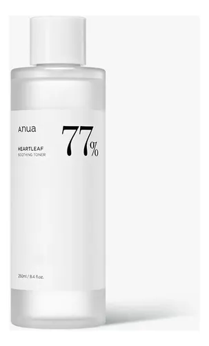 Anua 77% Heartleaf Soothing Toner Coreano Relajante 250ml Tipo de piel Todo tipo de piel