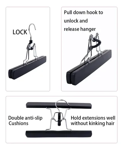 Percha Para Extensiones De Cabello Rimbmup, 61 Cm, Color Neg