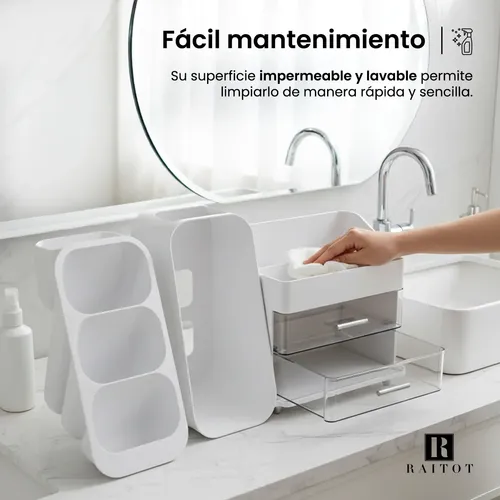 Organizador Maquillaje Acrilico Porta Cosmeticos Cajones