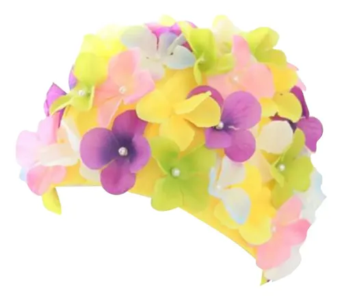 Gorro De Natación De Flores Gorro De Natación Para Floral