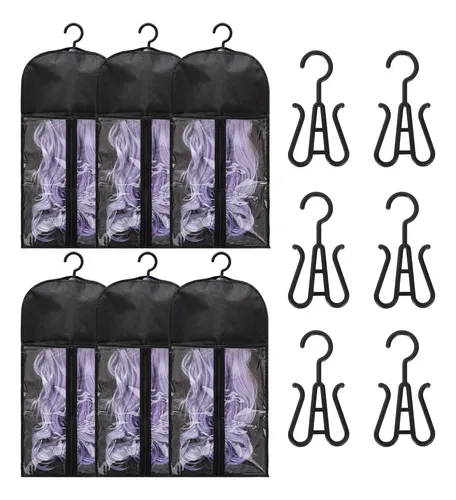 Bolsa Organizadora Para Extensiones De Cabello, Pack De 6, H