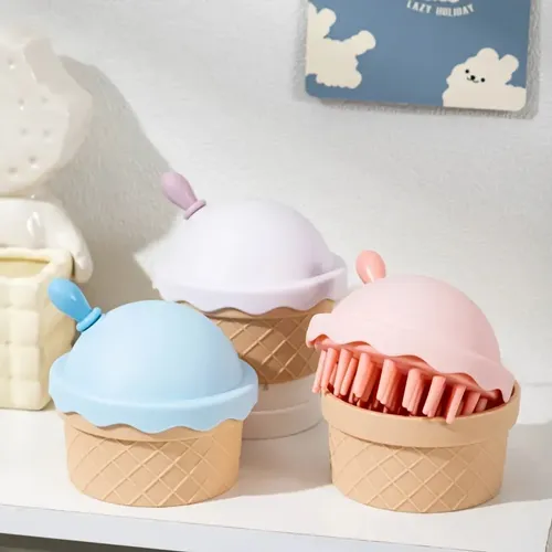 Cepillo De Helado Para Cabello Y Cuero Cabelludo Con Tapa, A