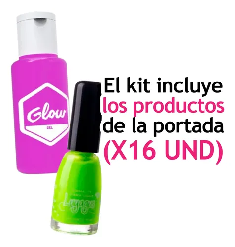 Kit De Maquillaje Artistico Glow Fluorescente Luz Negra