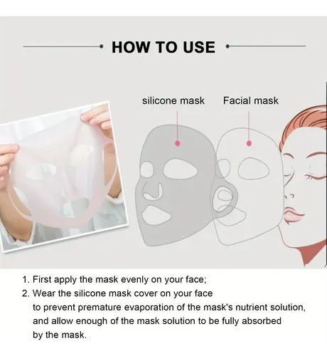 Mascarilla Facial De Silicona 3d De 1 Pieza, Hidratante Y Re Todo Tipo De Piel