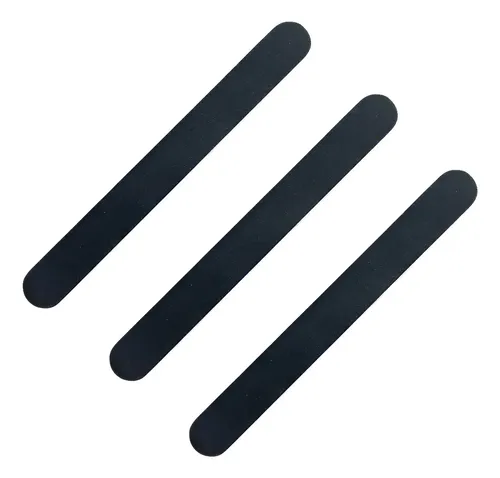 Lima para uñas 100/180 Negra Lisa Set x3 Jessamy Cartón Papel de Lija