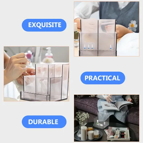 Estuche De Almacenamiento Para Brocas De Uñas Con 2 Comparti