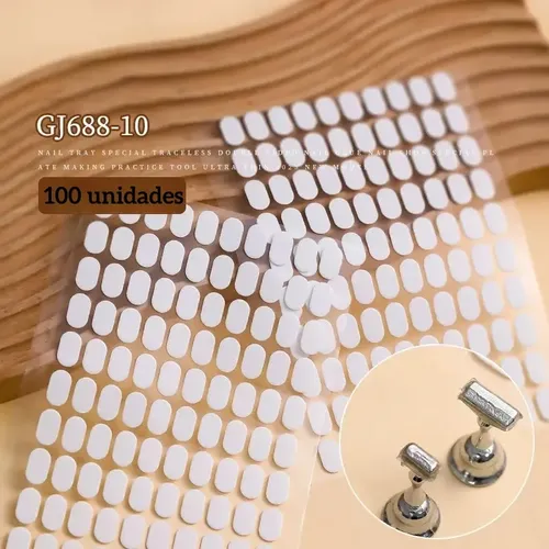 Cinta Adhesiva Doble Cara Para Uñas Postizas Resistente Sin