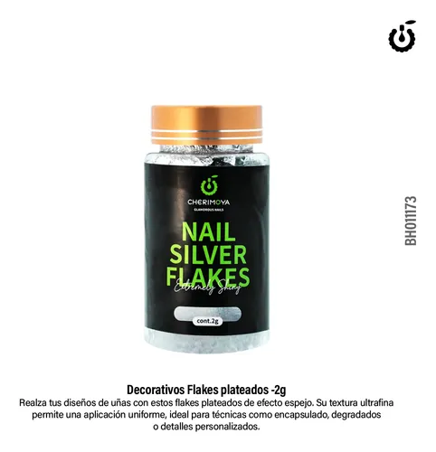 Decorativo Flakes Plateado 2g Cherimoya