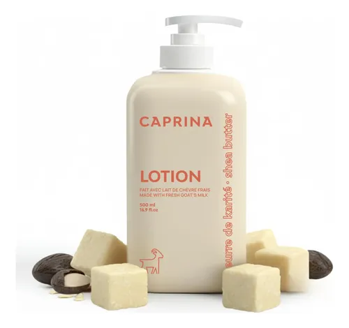 Loción Corporal Caprina, Crema Hidratante Con Manteca De Kar