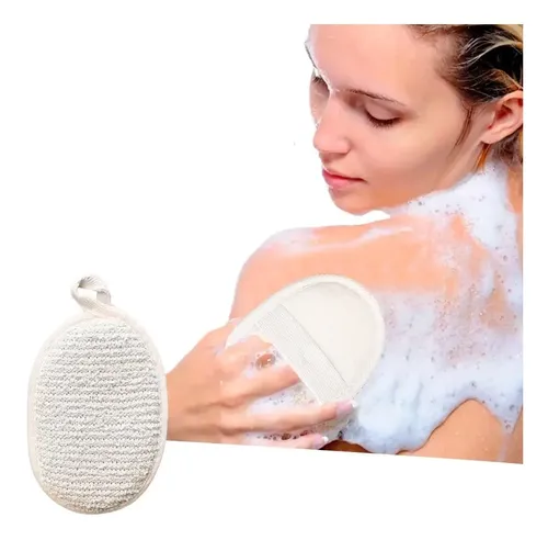 Manopla Exfoliante Lino Guante Piel Para Spa Corporal Facial