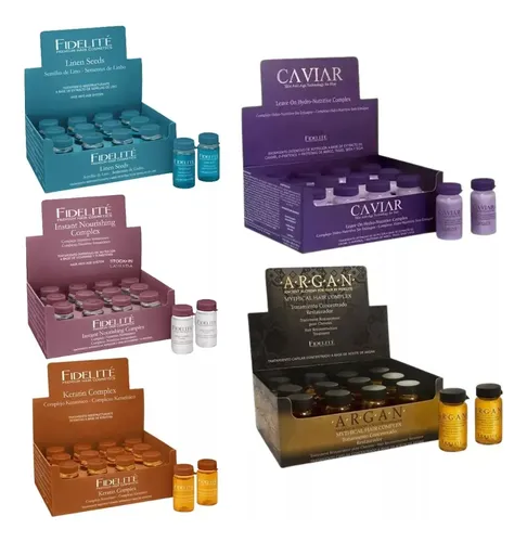 Kit Fidelite Ampollas Capilares Peluqueria 5 Cajas X12u