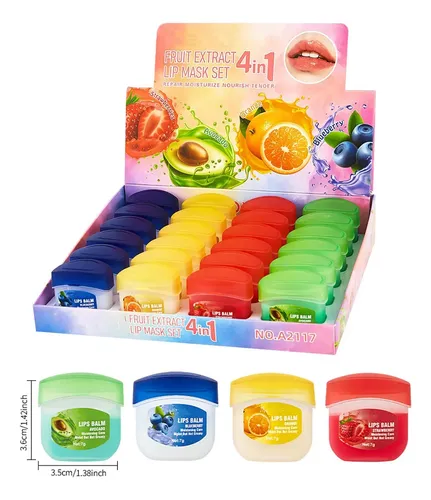 Set 24 Bálsamos Labiales Hidratantes Con Máscara