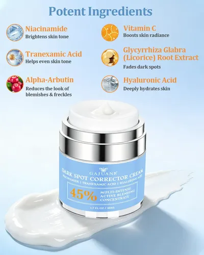 Crema Eliminadora De Manchas Oscuras Gajuanr Para Rostro Y C