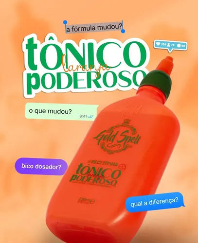 Tónico Poderoso Capilar Anticaída Gold Spell