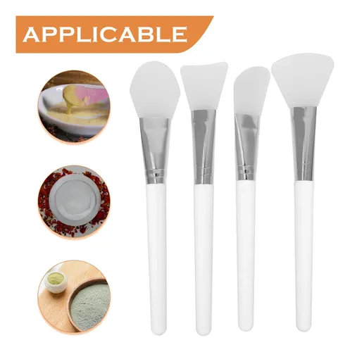 Set De 4 Brochas De Silicona Para Mascarillas Faciales