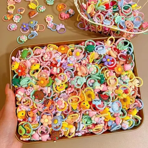 Ligas De Pelo Para Bebé Sin Daño, Bandas Elásticas Para Niña